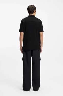 Poloshirt aus Baumwoll-Piqué mit Reißverschluss am Ausschnitt