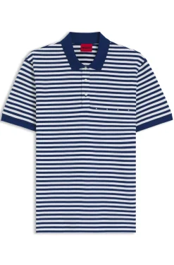 Poloshirt aus Baumwoll-Piqué mit Querstreifen