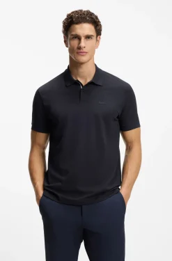 Poloshirt aus Baumwoll-Piqué mit Print-Muster