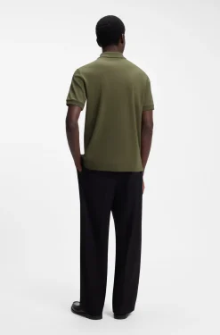 Poloshirt aus Baumwoll-Piqué mit Reißverschluss am Ausschnitt