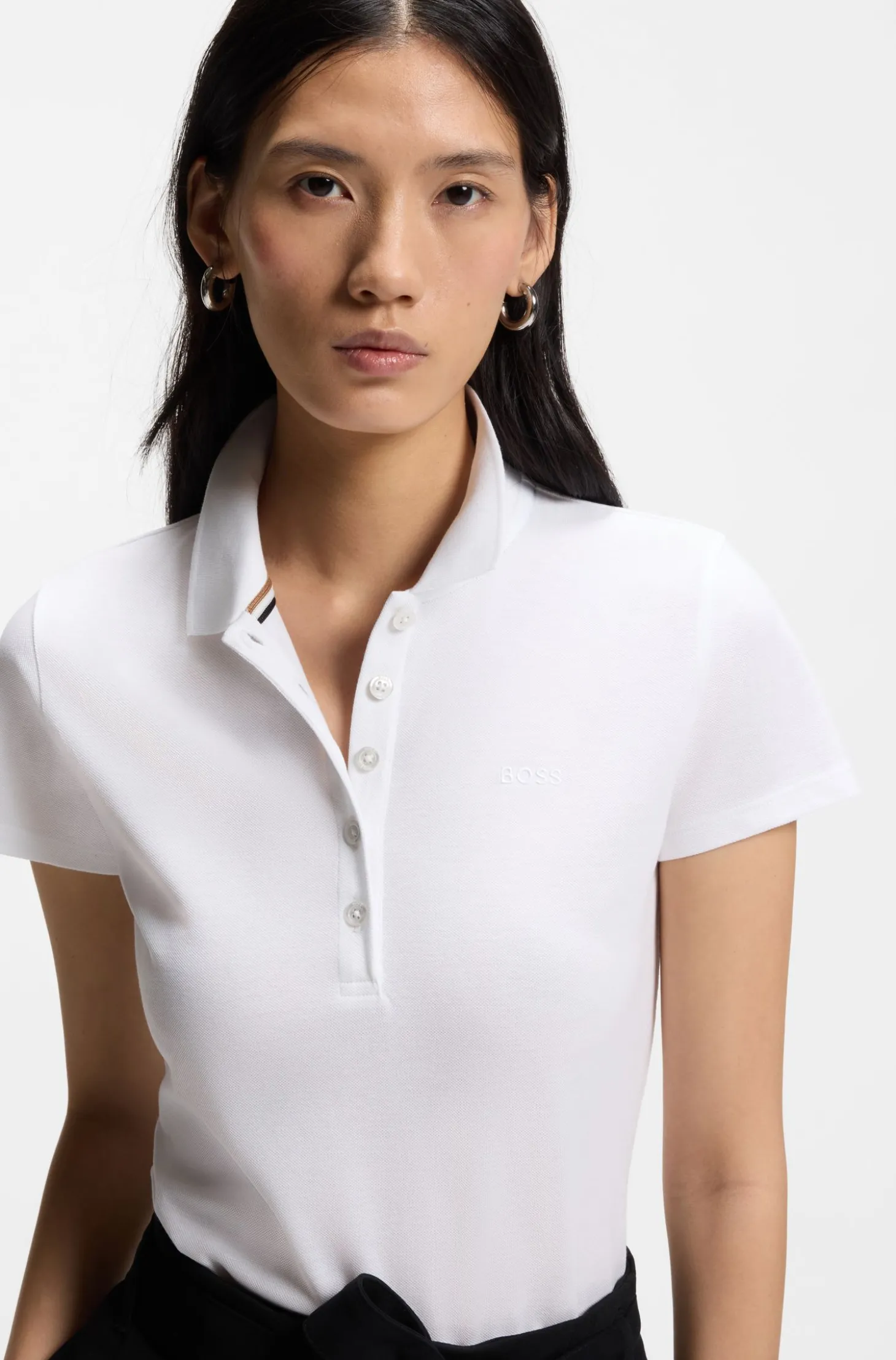 Poloshirt aus Baumwoll-Piqué mit Logo-Detail