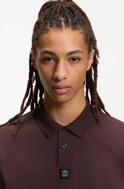 Poloshirt aus Interlock-Baumwolle mit Stack-Logo