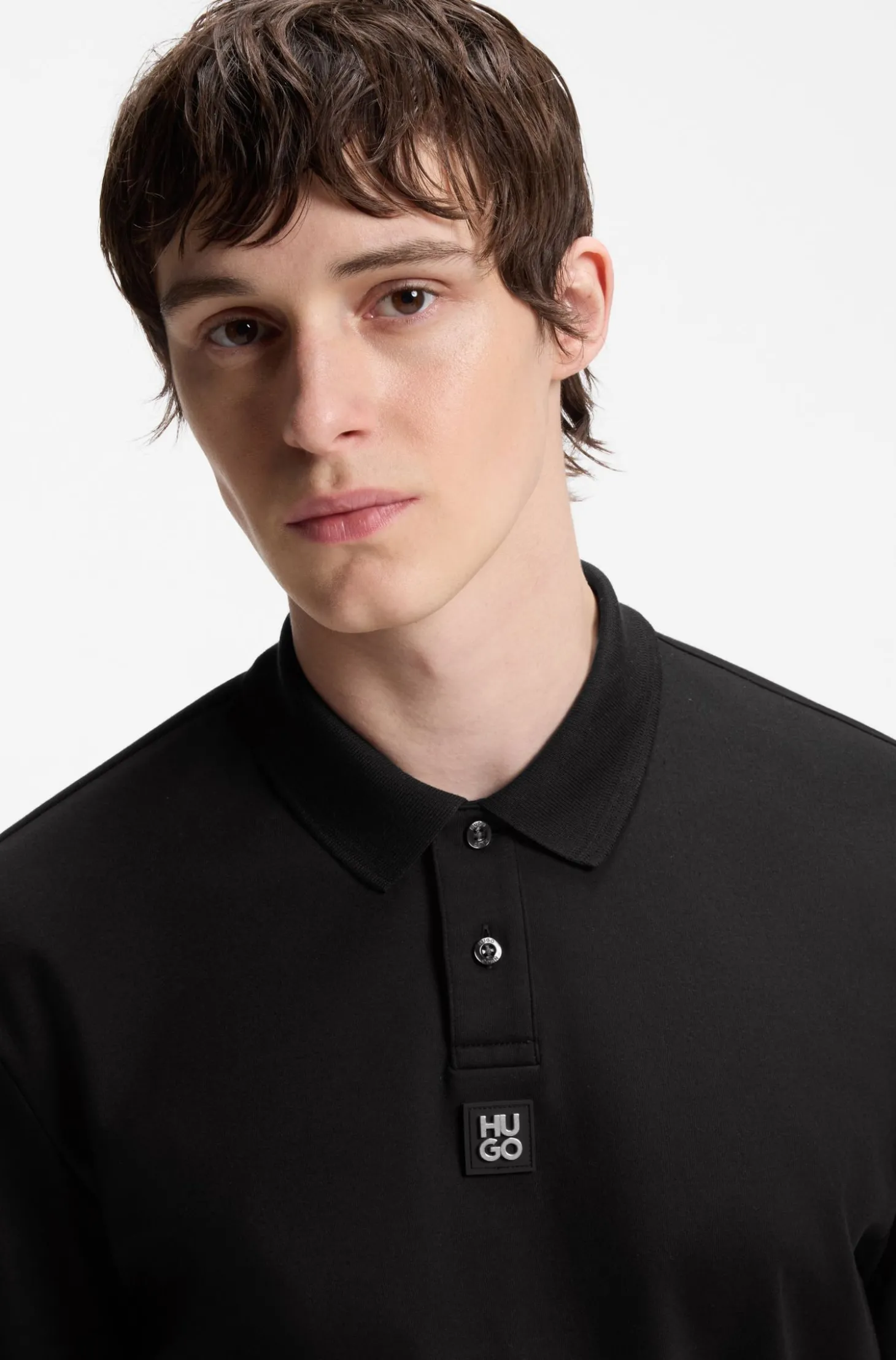Poloshirt aus Interlock-Baumwolle mit Stack-Logo