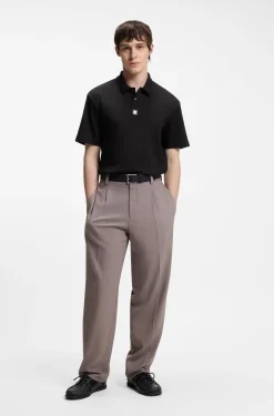 Poloshirt aus Interlock-Baumwolle mit Stack-Logo