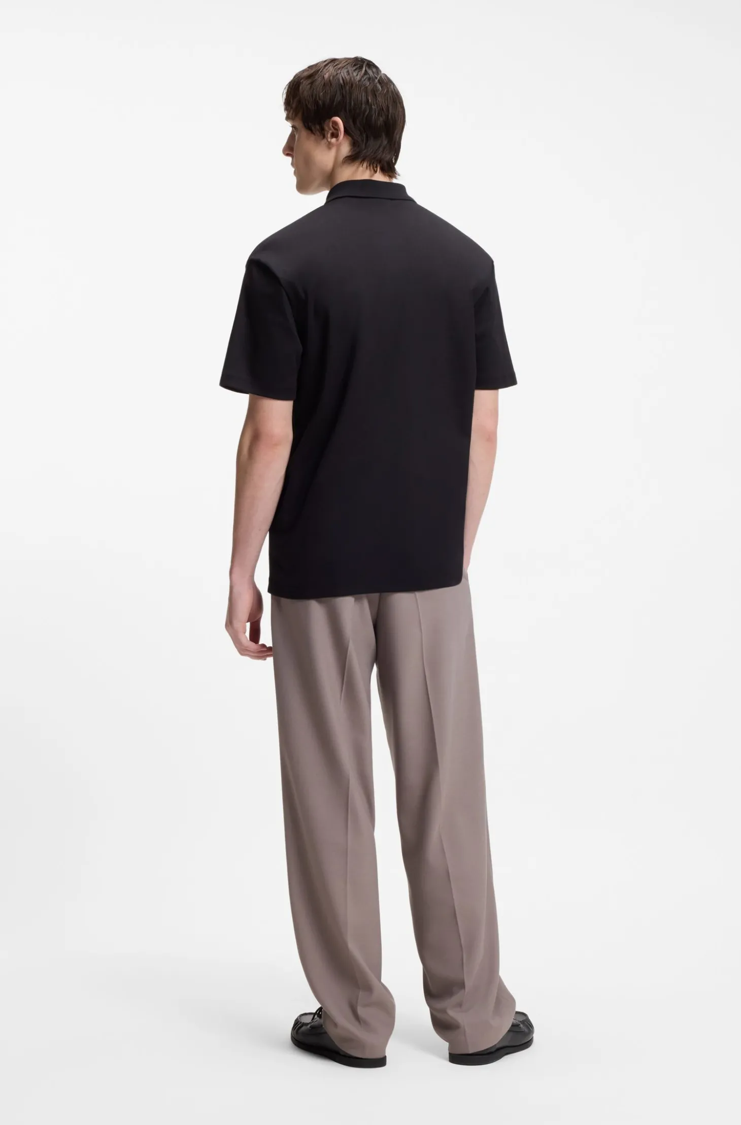 Poloshirt aus Interlock-Baumwolle mit Stack-Logo