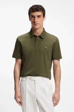 Poloshirt aus merzerisierter Baumwolle mit Double-B-Monogramm