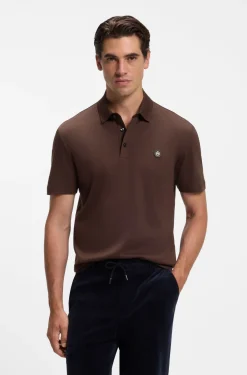 Poloshirt aus merzerisierter Baumwolle mit Double-B-Monogramm