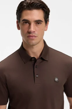 Poloshirt aus merzerisierter Baumwolle mit Double-B-Monogramm