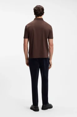 Poloshirt aus merzerisierter Baumwolle mit Double-B-Monogramm