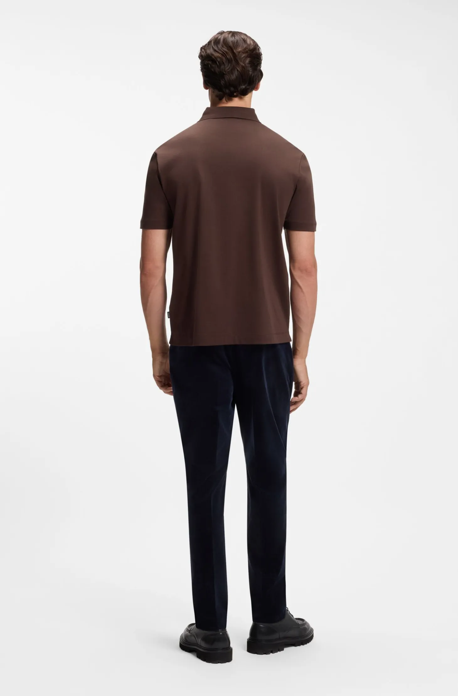 Poloshirt aus merzerisierter Baumwolle mit Double-B-Monogramm