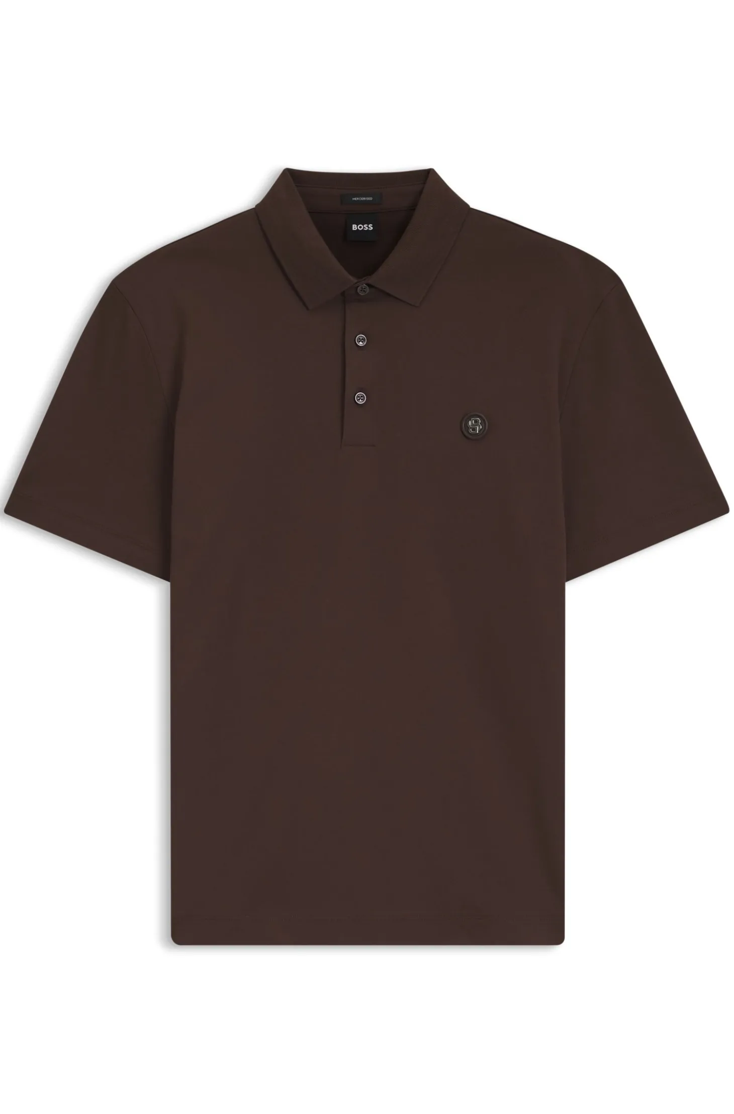 Poloshirt aus merzerisierter Baumwolle mit Double-B-Monogramm