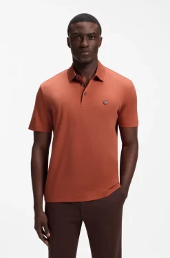 Poloshirt aus merzerisierter Baumwolle mit Double-B-Monogramm