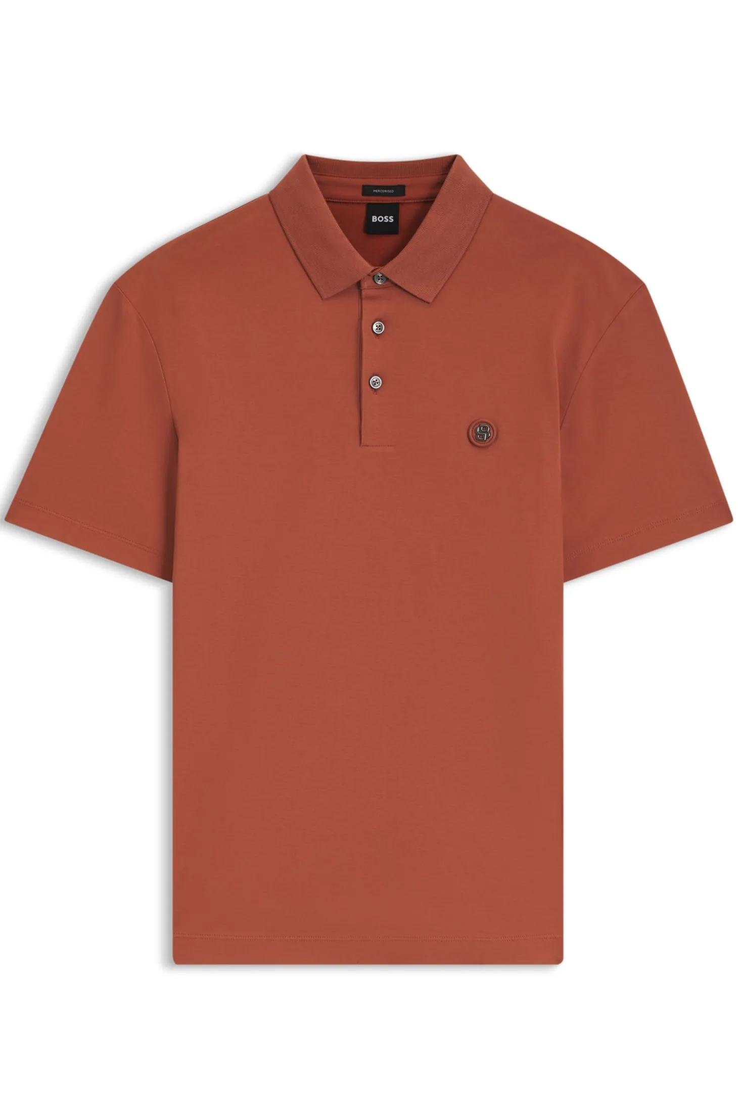 Poloshirt aus merzerisierter Baumwolle mit Double-B-Monogramm