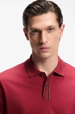 Poloshirt aus merzerisierter Baumwolle mit Streifen-Dessin