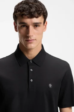 Poloshirt aus merzerisierter Baumwolle mit Double-B-Monogramm