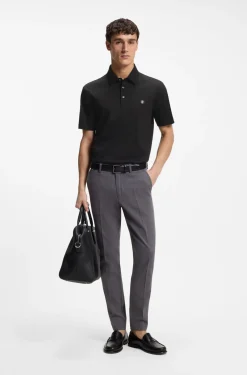 Poloshirt aus merzerisierter Baumwolle mit Double-B-Monogramm