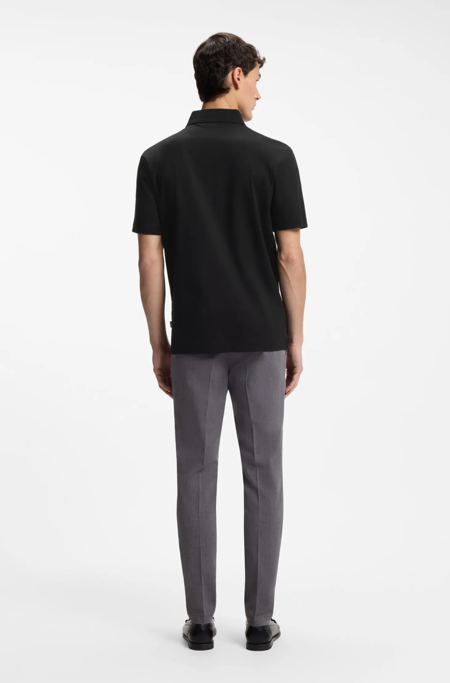 Poloshirt aus merzerisierter Baumwolle mit Double-B-Monogramm