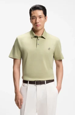 Poloshirt aus merzerisierter Baumwolle mit Double-B-Monogramm