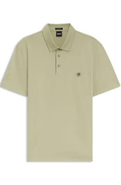Poloshirt aus merzerisierter Baumwolle mit Double-B-Monogramm