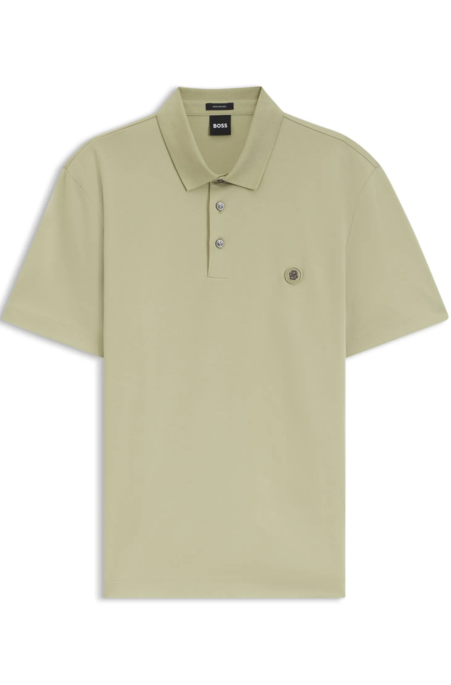 Poloshirt aus merzerisierter Baumwolle mit Double-B-Monogramm