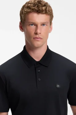 Poloshirt aus merzerisierter Baumwolle mit Double-B-Monogramm