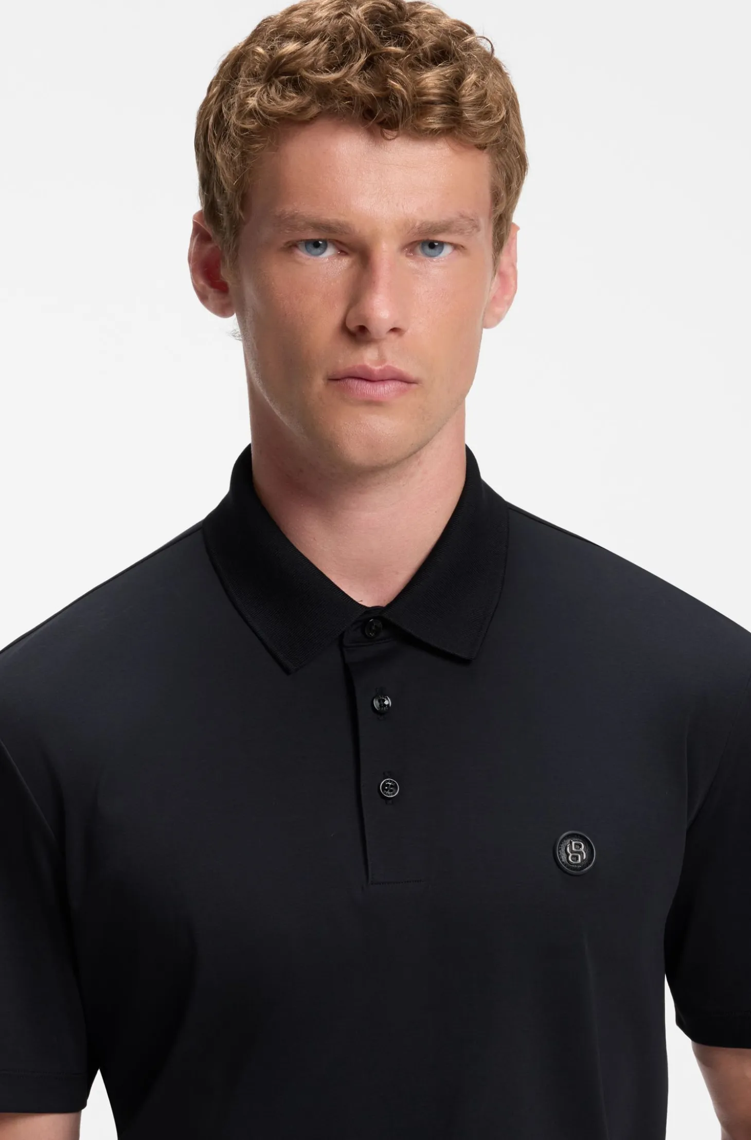 Poloshirt aus merzerisierter Baumwolle mit Double-B-Monogramm