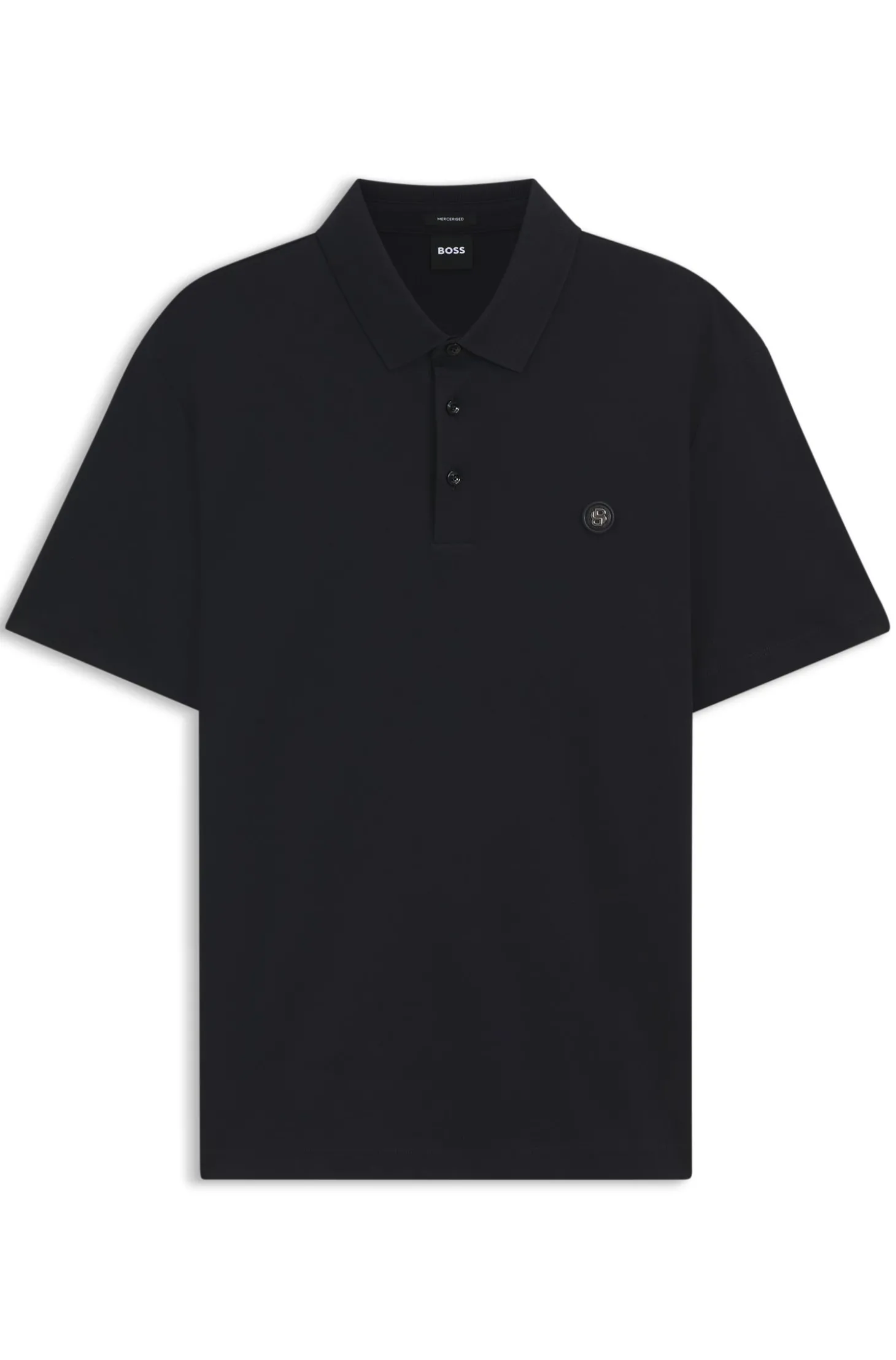 Poloshirt aus merzerisierter Baumwolle mit Double-B-Monogramm
