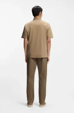 Poloshirt aus merzerisierter Baumwolle mit Double-B-Monogramm