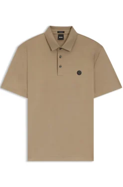 Poloshirt aus merzerisierter Baumwolle mit Double-B-Monogramm