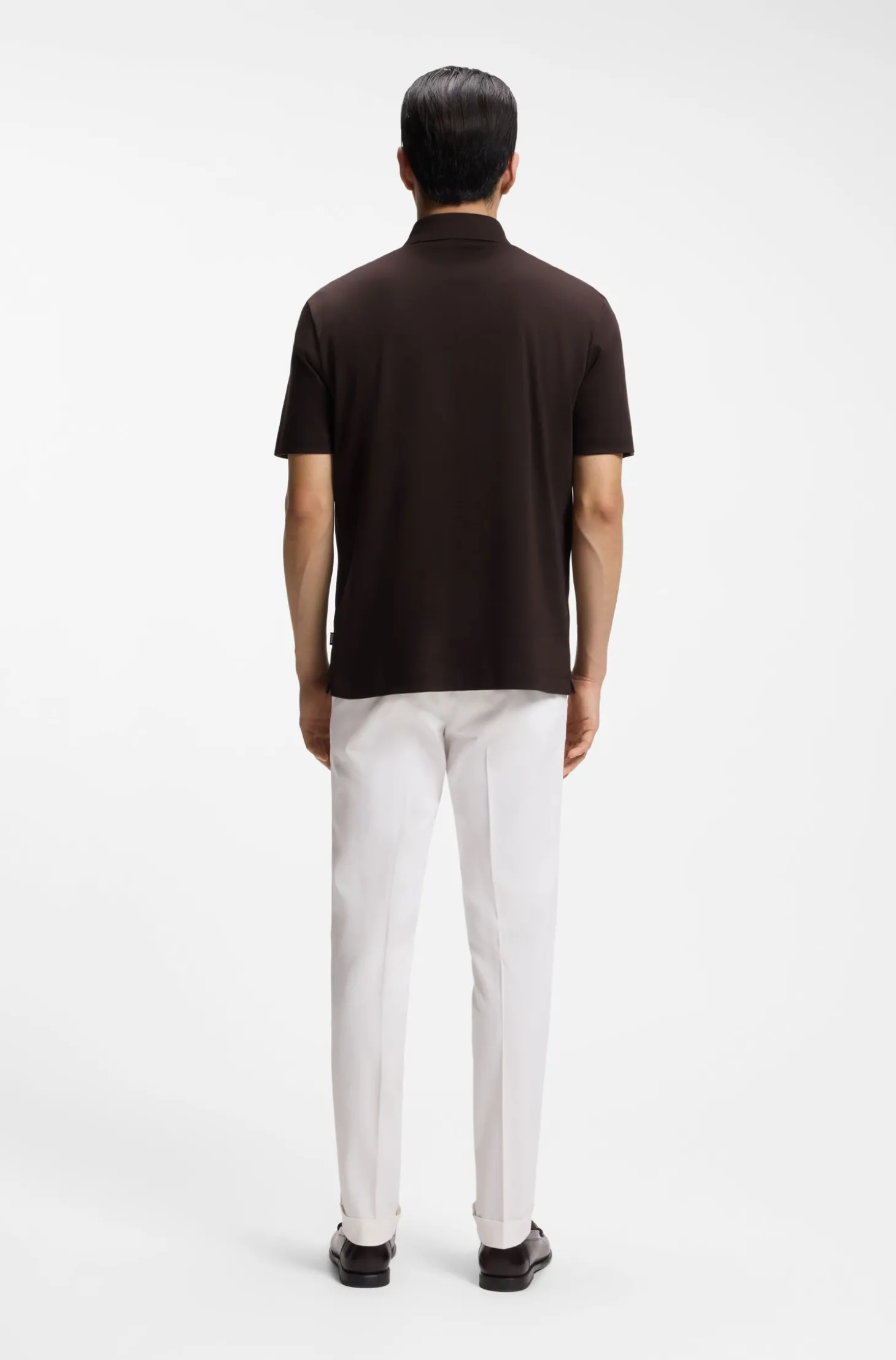 Poloshirt aus merzerisierter Baumwolle mit Double-B-Monogramm