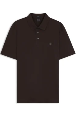 Poloshirt aus merzerisierter Baumwolle mit Double-B-Monogramm