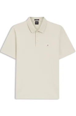 Poloshirt aus merzerisierter Baumwolle mit Double-B-Monogramm