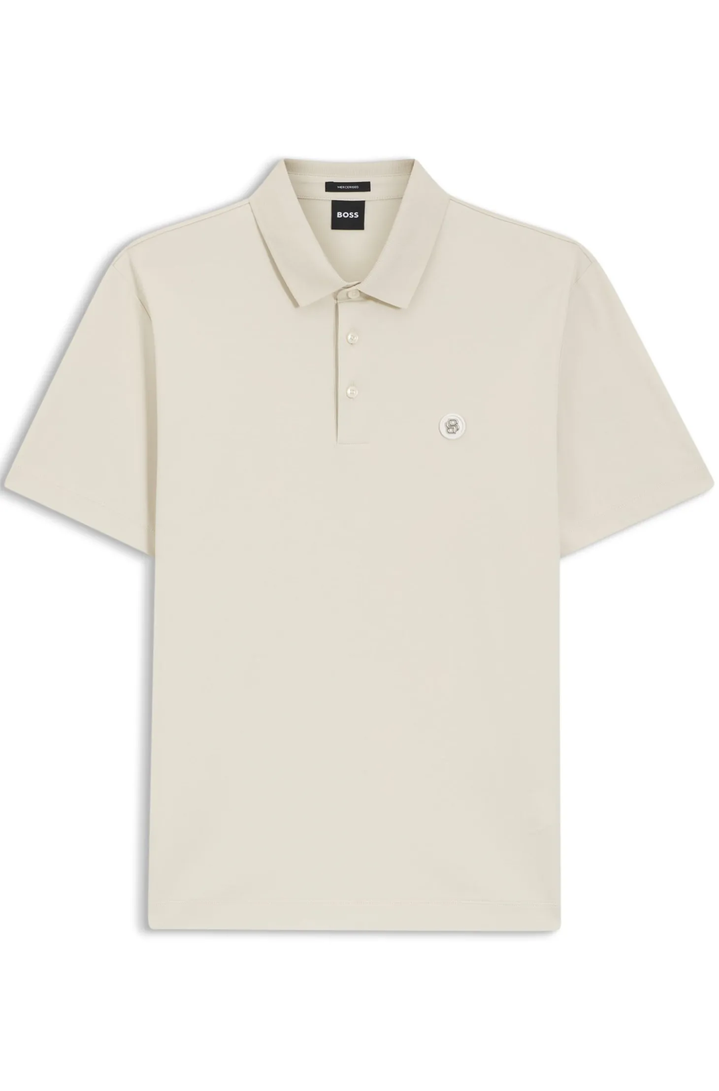 Poloshirt aus merzerisierter Baumwolle mit Double-B-Monogramm