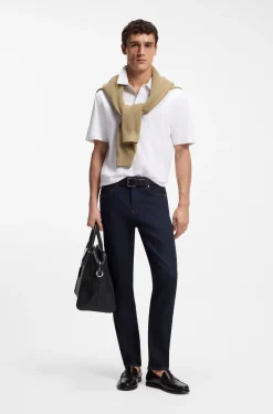 Poloshirt aus merzerisierter Baumwolle mit Double-B-Monogramm