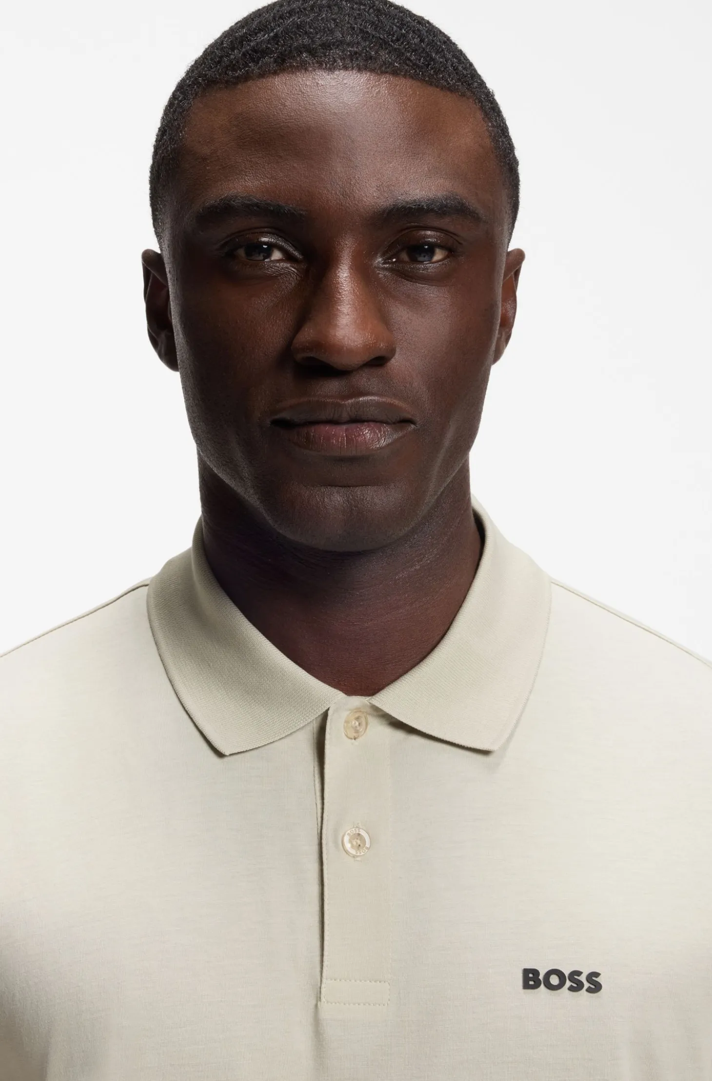 Poloshirt aus Pima-Baumwolle mit platziertem Print