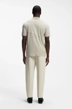 Poloshirt aus Pima-Baumwolle mit platziertem Print