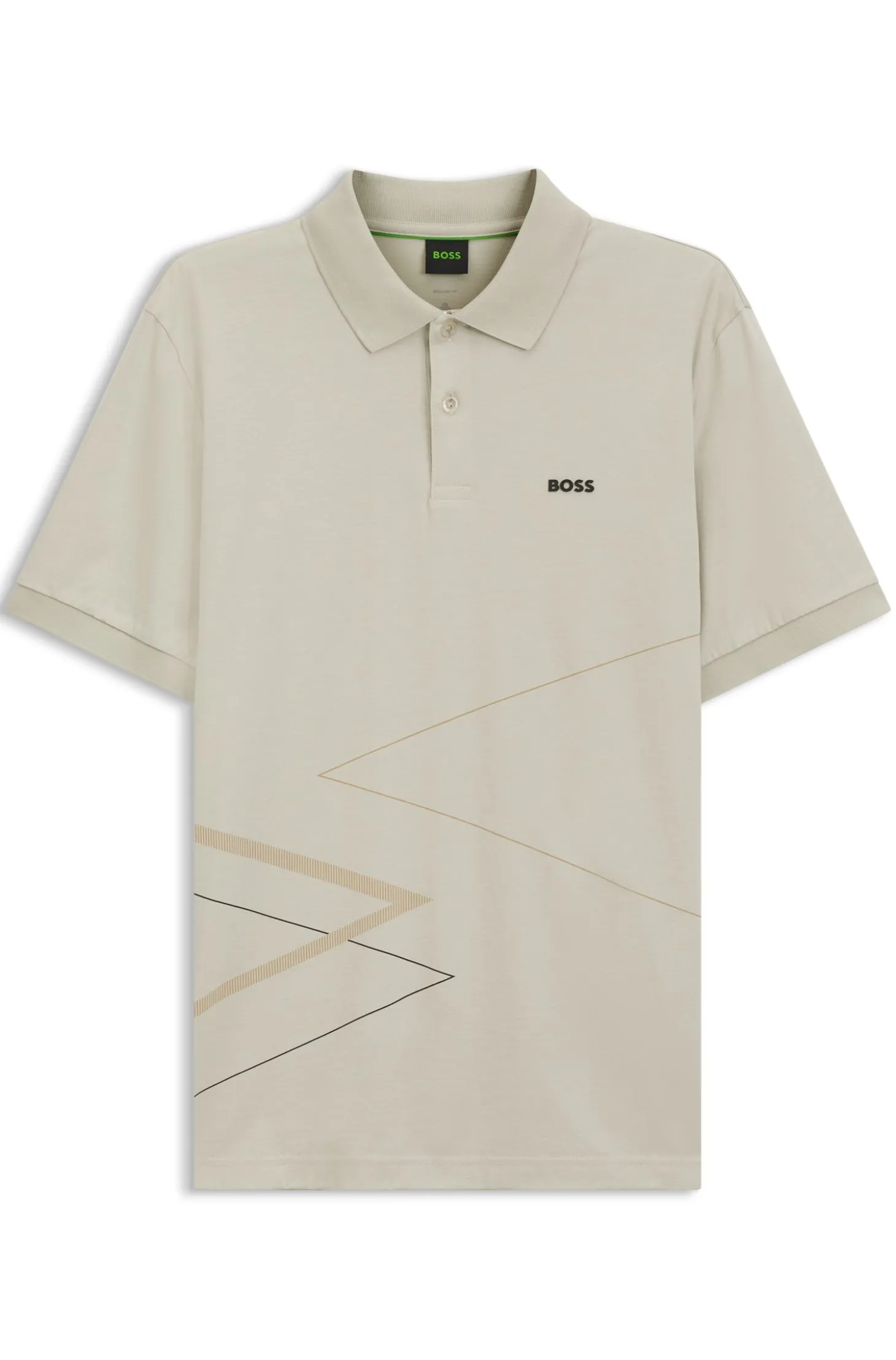 Poloshirt aus Pima-Baumwolle mit platziertem Print