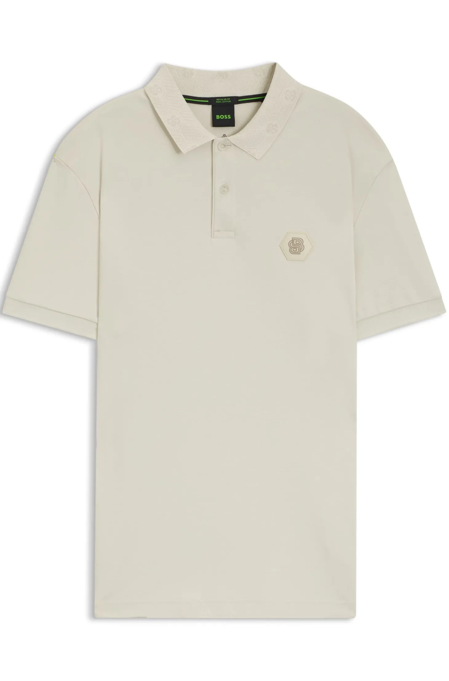 Poloshirt aus Pima-Baumwolle mit Double-B-Monogramm