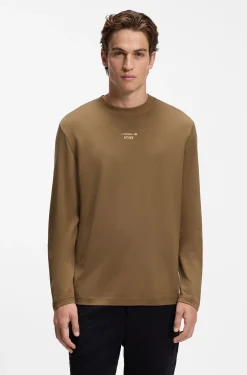 Porsche x BOSS Langarmshirt mit glänzendem Logo
