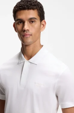 Porsche x BOSS Poloshirt aus merzerisierter Baumwolle
