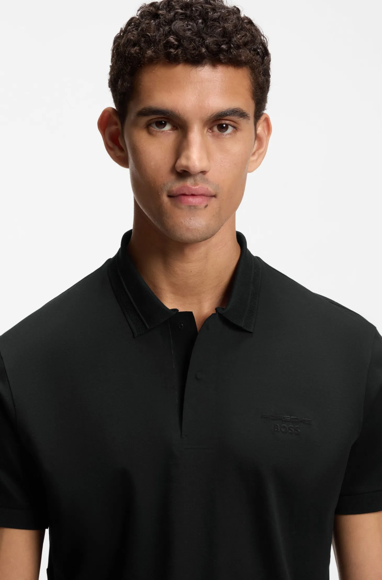 Porsche x BOSS Poloshirt aus merzerisierter Baumwolle