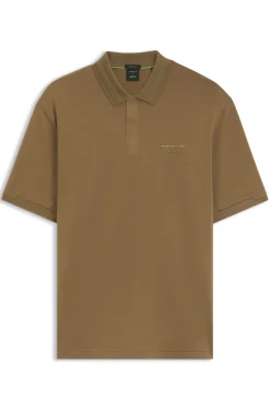 Porsche x BOSS Poloshirt mit glänzendem Logo