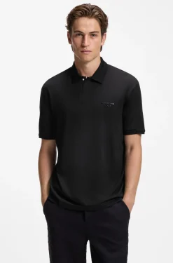 Porsche x BOSS Poloshirt mit glänzendem Logo