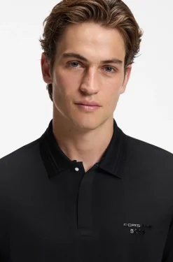 Porsche x BOSS Poloshirt mit glänzendem Logo