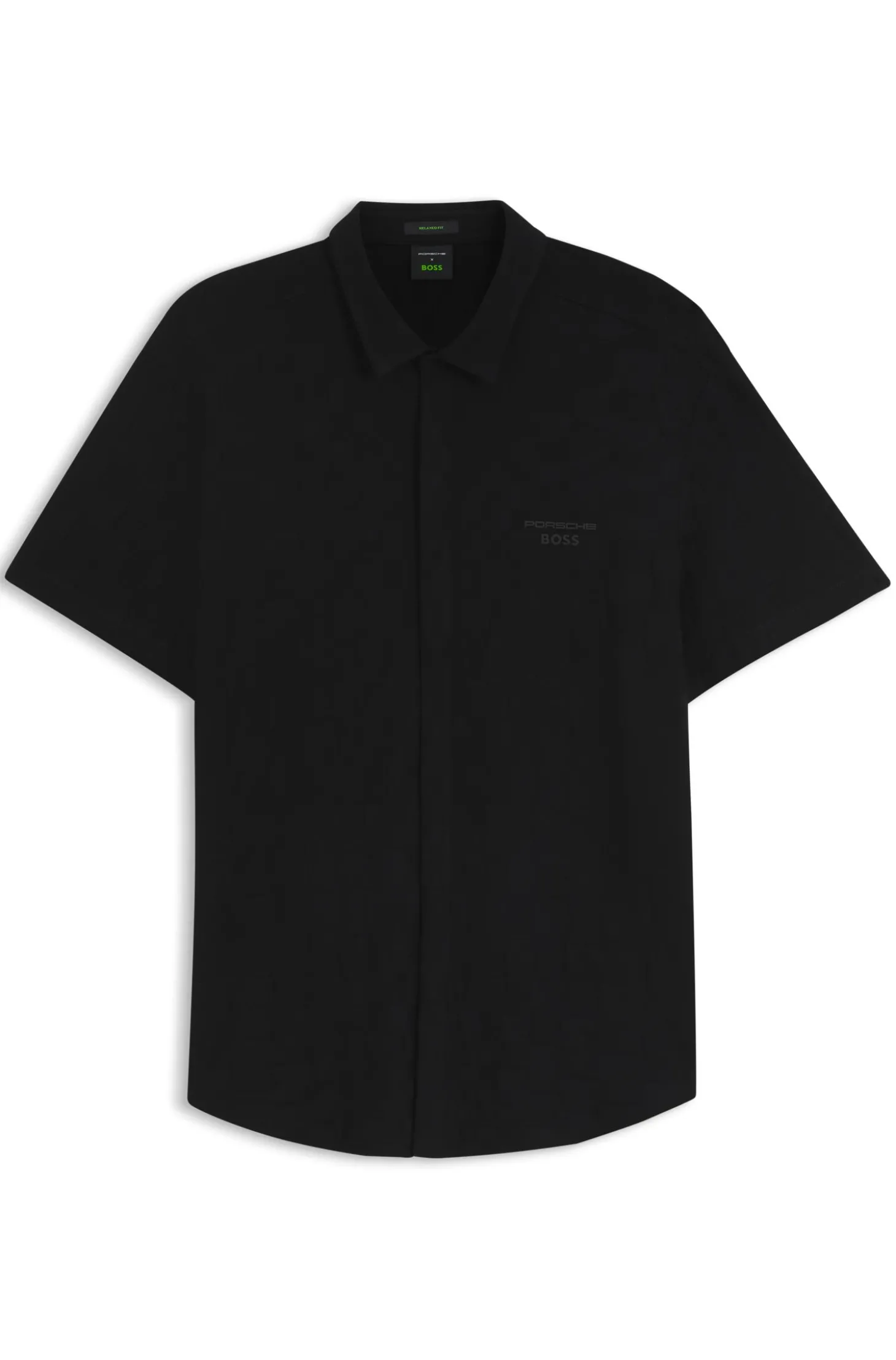 Porsche x BOSS Regular-Fit Hemd aus Baumwoll-Jacquard