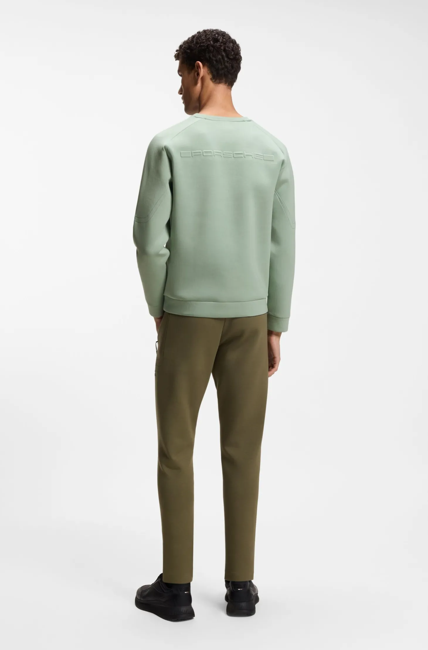 Porsche x BOSS Sweatshirt mit reflektierendem Logo