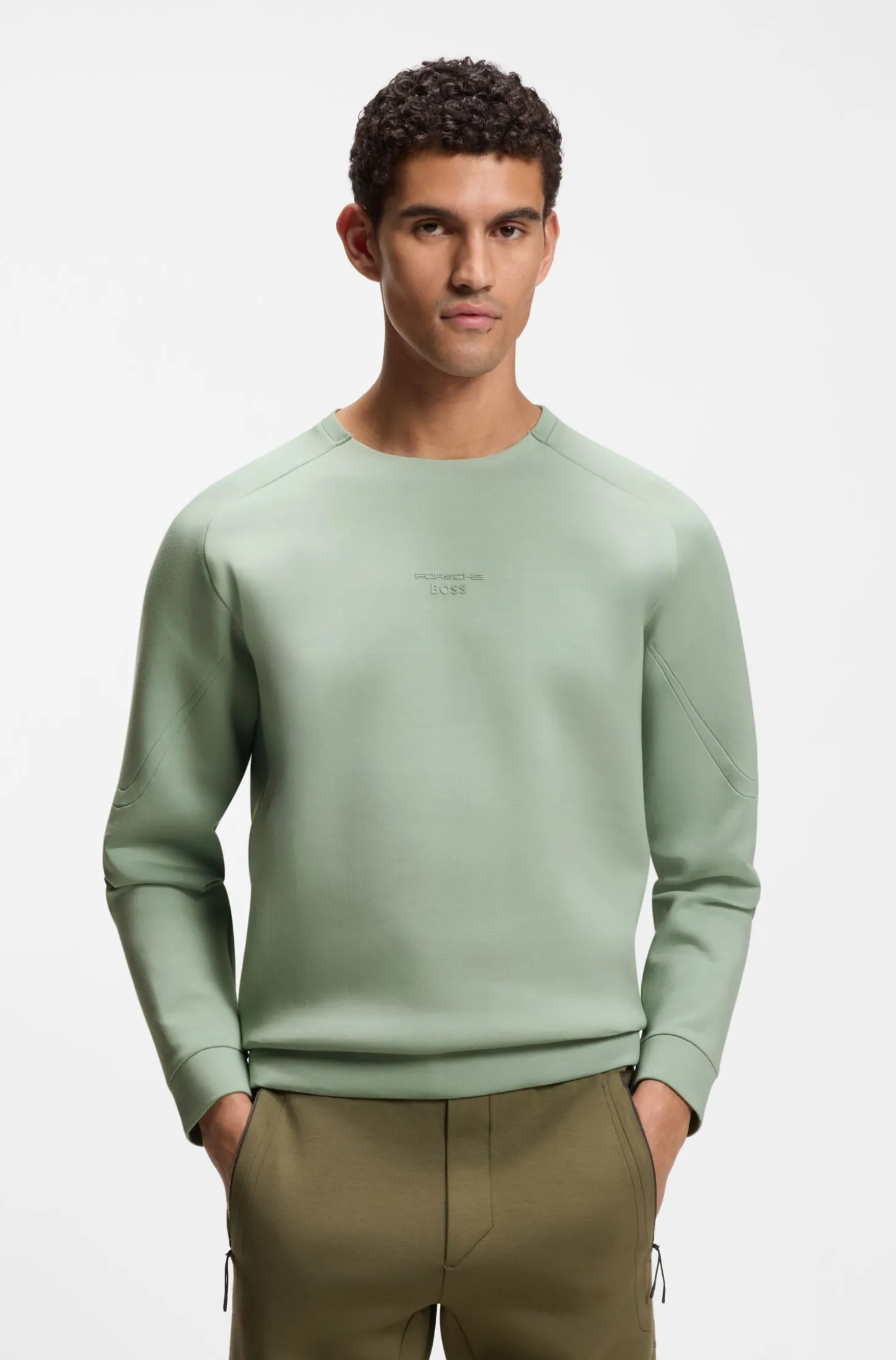 Porsche x BOSS Sweatshirt mit reflektierendem Logo