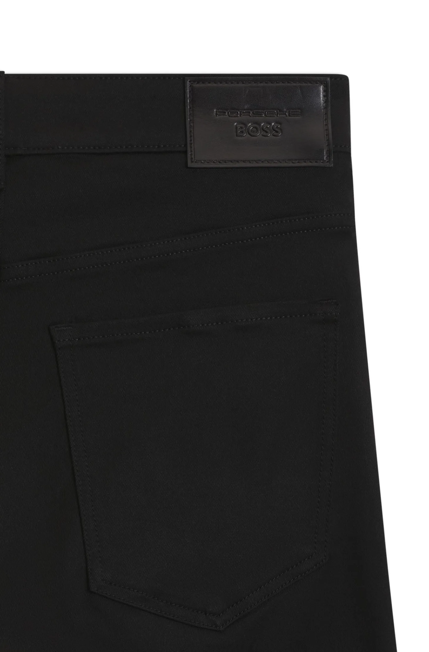 Porsche x BOSS Tapered-Fit Hose aus Stretch-Denim