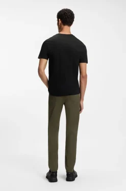 Porsche x BOSS T-Shirt aus merzerisierter Baumwolle mit reflektierendem Branding
