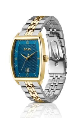Principle Ark zweifarbige Uhr mit blauem strukturiertem Zifferblatt